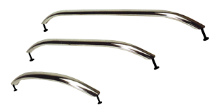 Stainless Steel Grab Rail With M8-Studs, &Oslash;25mm, H=50mm, L=300mm - 9024305 - 9024305