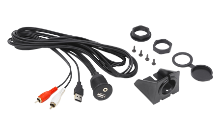 Hertz Hma USB Aux In - Waterdichte aansluiting met USB en 3,5 mm jack - 9025106 1 - 9025106
