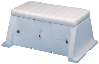 In breedte verstelbare polyethyleen zitbank met kussen - 9038207 1 - 9038207
