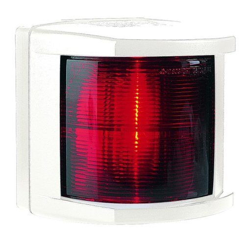 Hella Serie 2984 Portside Light, 12v/25w, 112,5&deg;, Bsh-2nm, White Housing With Red Lens - 9041206 - 9041206