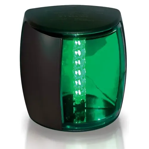 Hella Naviled-Pro Star Board Light, 9-33v, 112.5&deg;, Bsh-2nm, Black Housing With Green Lens - 9041302 - 9041302