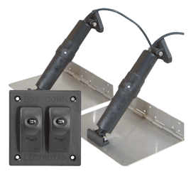 Elektrische trim tab set, 9"x9", 12V (boot 14'-18'/4-5,5m) - 90470909 - 90470909