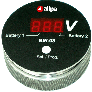Battery watch monitor model 'BW-03', slimme spanningsmeter voor meerdere accu's, display: rood - 9056182 - 9056182