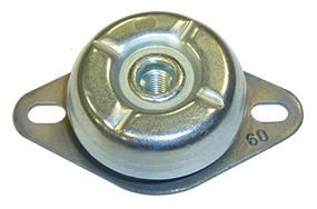 Vibration Mount, 50&deg; Shore, Inner Thread M8, Dims. 85x54x25mm, Max. 400n (Stiffness 90n/Mm) - 9063099 - 9063099