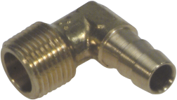 Sierra Brandstoffitting, 90&deg;, 3/8" NPT & 3/8" slang, OMC - 9064307 - 9064307