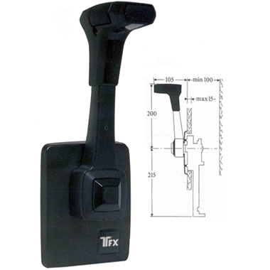 &Eacute;&eacute;nhandel motorbediening B80, zijmontage, standaard - 9065009 3 - 9065007