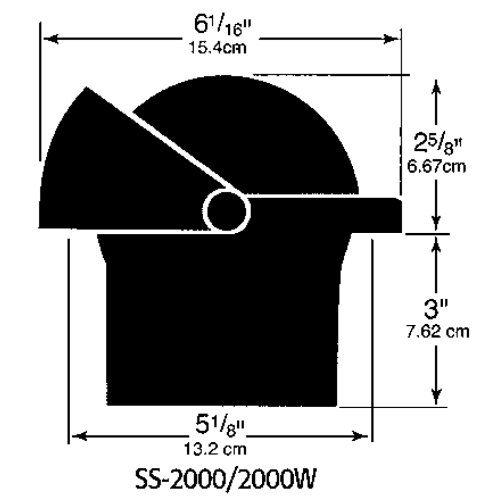 Ritchie Kompas model 'Supersport SS-2000', 12V, inbouwkompas, roos &Oslash;114,3mm/5&deg;, zwart - 9067021 2 - 9067021