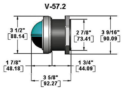 Ritchie Kompas model 'Explorer V-57.2', 12V, dashboardkompas, roos &Oslash;69,9mm/5&deg;, zwart - 9067030 1 - 9067030