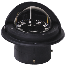 Ritchie Compass Model 'Voyager F-82', 12v, Flush Mount Compass, Dial &Oslash;76,2mm/5&deg;, Black - 9067054 - 9067054
