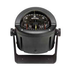 Ritchie Kompas model 'Helmsman', HB-741, 12V, beugelkompas, roos &Oslash;93,5mm/5&deg;, zwart - 9067071 - 9067071