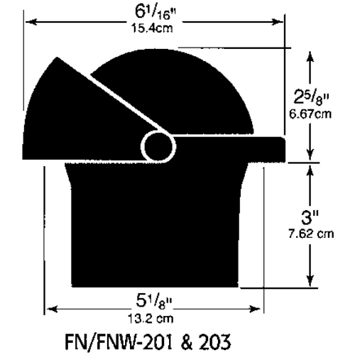 Ritchie Kompas model 'Navigator FN-201', inbouwkompas, 12V, roos &Oslash;114,3mm/5&deg;, zwart - 9067093 2 - 9067093