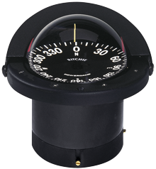 Ritchie Kompas model 'Navigator FN-201', inbouwkompas, 12V, roos &Oslash;114,3mm/5&deg;, zwart - 9067093 - 9067093