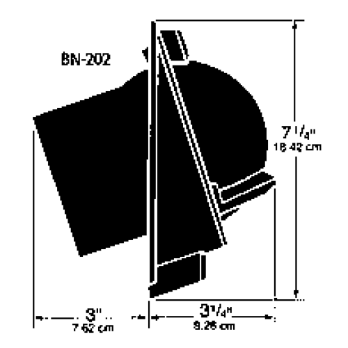 Ritchie Compass Model 'Navigator Bn-202', 12v, Bulkhead Mount Compass, Dial &Oslash;93,5mm/5&deg;, Black - 9067095 1 - 9067095