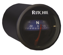 Ritchie Kompas model 'Ritchie Sport X-23BU', dashboardkompas, 12V, roos &Oslash;50,8mm/5&deg;, blauwe bezel - 9067117 2 - 9067117
