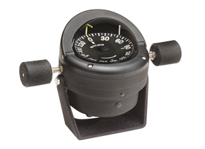 Ritchie kompas model 'Helmsman HB-845', 12V, beugelkompas, roos &Oslash;95mm/5&deg;, zwart - 9067304 - 9067304