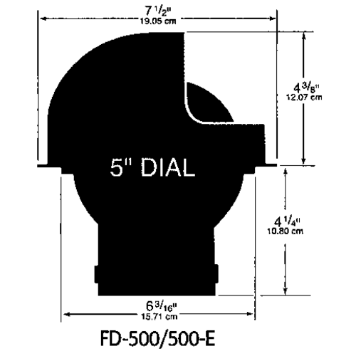 Ritchie Kompas model 'Globemaster FD-500-EB', 12/24/32V, inbouw, &Oslash;127mm/2 of 5&deg;, zwart (zeil) - 9067373 1 - 9067373