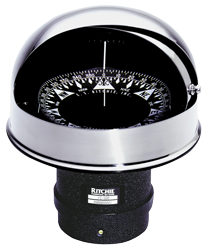 Ritchie Compass 'Globemaster Fd-600-P', 12/24/32v, Flush Mount, &Oslash;152,4mm/2&deg; Or 5&deg;, Stainless Steel (Power) - 9067381 - 9067381
