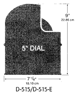 Ritchie Kompas model 'Globemaster D-515-X', 12/24/32V, opbouw, &Oslash;127mm/2 of 5&deg;, messing (motor) - 9067389 1 - 9067389