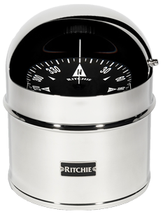 Ritchie Kompas model 'Globemaster D-615-EP', 12/24/32V, opbouw, &Oslash;152,4mm/2 of 5&deg;, RVS (zeil) - 9067398 2 - 9067398