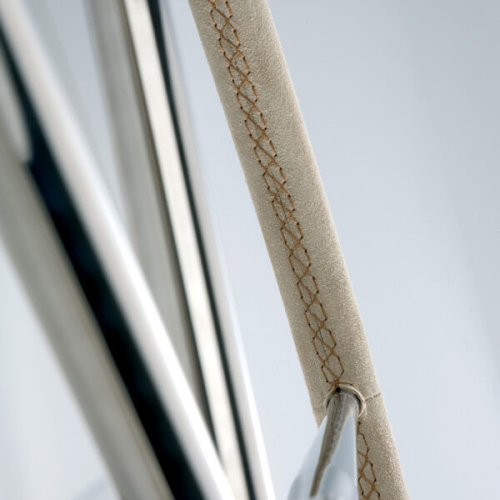 Stuurwiel leer 6-spaaks-RVS 70cm - 9068570 2 - 9068570