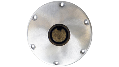 9" Round Aluminum Base Satin - 9069433 - 9069433