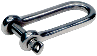 RVS D-sluiting, &Oslash;8mm - 9072611 - 9072611