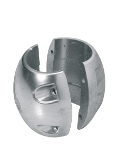 Aluminium Schroefas-Anodes, bolvorm