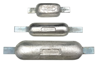 Magnesium rompanodes met lasstrip