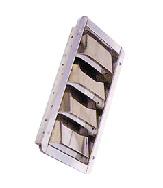 RVS ventilatieroosters 'Louvre'