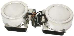 RVS elektromagnetische mini scheepshoornset, 2-tonig, 2x&Oslash;82mm, 12V - 9078661 2 - 9078661