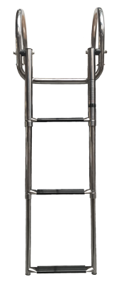 Stainless Steel Telescopic Bathing Ladder 'Prince' For Transform Platform; 2+1 Oval Steps - 9078802 - 9078802