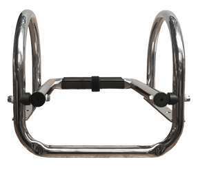 Stainless Steel Telescopic Bathing Ladder 'Prince' For Transform Platform; 4+1 Oval Steps - 9078804 02 - 9078804