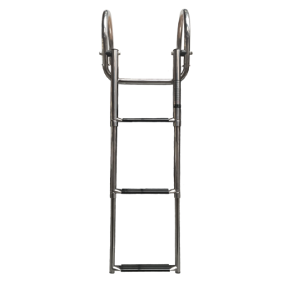 RVS telescopische zwemtrap 'Prince' voor zwemplateau; 4+1 ovale treden - 9078804 - 9078804