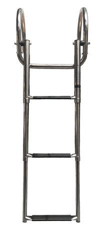 Stainless Steel Telescopic Bathing Ladder 'Prince' For Transform Platform; 4+1 Oval Steps - 9078804 - 9078804