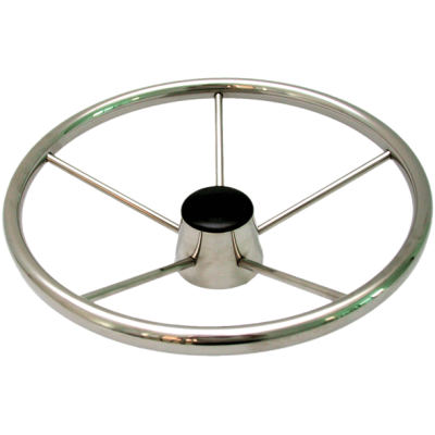 allpa 6-Spaaks RVS stuurwiel 'Luxe' met vingergrip