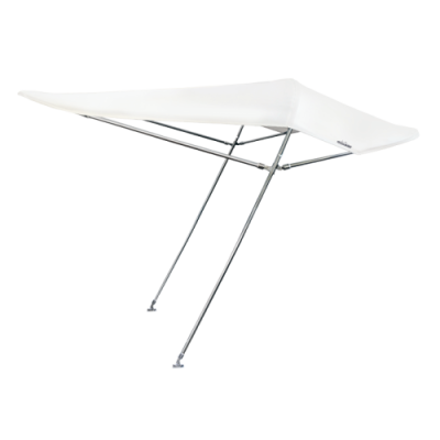 Zonnetent model 'Aria' 170x122x200cm; wit; buis &Oslash;22mm - 9080191a - 9080191A