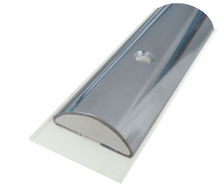 Kunststof basisprofiel laag voor 'Sphaera 35', minimale order 12m, wit - 9080322r 1 - 9080322R