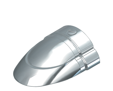 Eindstuk  RVS  Sphaera 50 met PVC base (paar B+C ) - 9080378 - 9080378