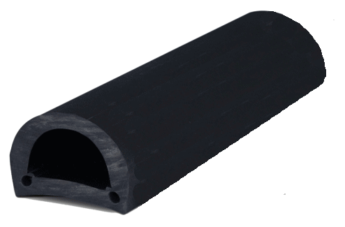 PVC stootlijst, dock 60, B=60mm, zwart; rol van 16m - 9080460r 2 2 - 9080460R
