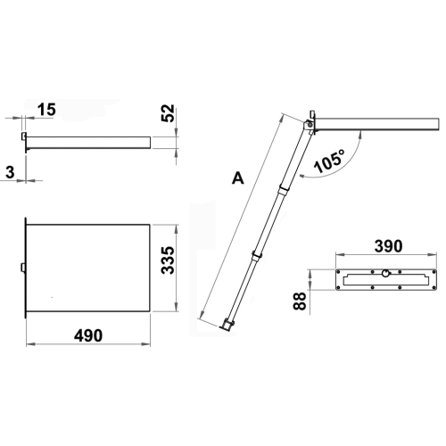 Telescopische zwemtrap model Eccentrica in cassette 4-takt - 9081230 dim 72dpi - 9081230