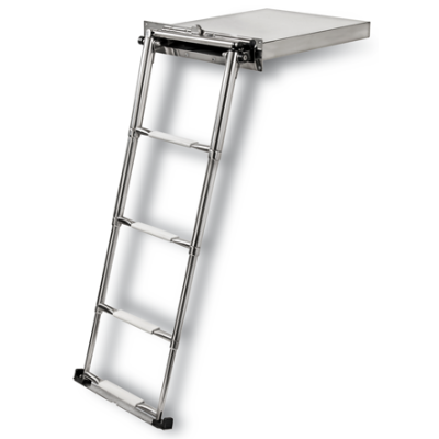 Telescopische zwemtrap model Portofino in cassette 4-treeds met geintegreerde handel - 9081231 72dpi - 9081231