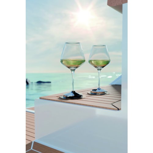 SEASIP Edelstahlhalter &ndash; rutschfeste Sockel in Goldoptik &ndash; f&uuml;r Weingl&auml;ser mit Stiel - 9081280 4 - 9081280