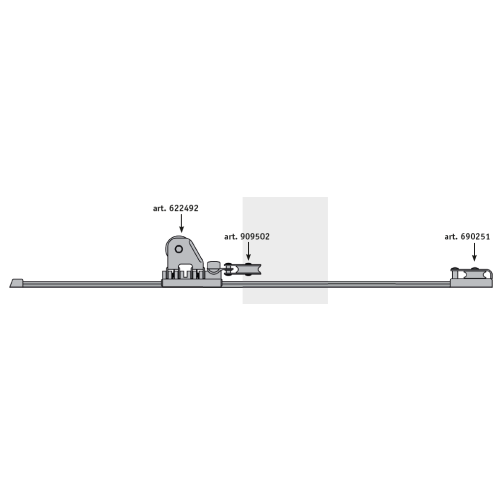 Antal Block F&uuml;r Die Montage Auf Dem Schlitten, 55mm - 909502 - 909502