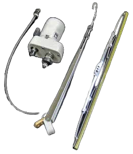Scheibenwischer-Satz, Modell 'Bravo', Motor, Arm, Blatt, 3-Stufenschalter - 9096105 - 9096105