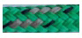 Allcord-19 dubbel gevlochten schootlijn Full Color, &Oslash;6mm, groen met grijze merkdraad, 200m - Al1906 gr - AL1906/GR