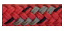 Allcord-19, dubbel gevlochten schootlijn Full Color, &Oslash;12mm, rood met grijze merkdraad, 200m - Al1906 ro 1 1 1 - AL1912/RO