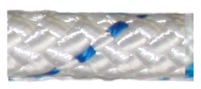 Allcord-21, dubbel gevlochten schootlijn, &Oslash;6mm, wit met blauwe merkdraad, 200m - Al2106 b 72dpi - AL2106/B