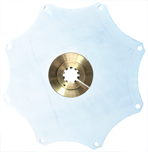 PSMC-20 SS demperplaat, 250Nm, &Oslash;352.40mm, steek &Oslash;333.38-8x&Oslash;11mm, 10T - Al400051c - AL400051/C