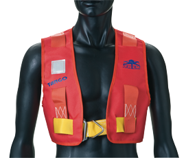 Comfort-Veiligheidsharnas 'Tango' met RVS veiligheidsring, tot 2000kg, borstomvang 800-1200mm, rood - B1400051 72dpi - B1400051