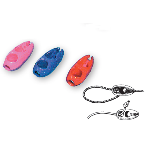 Kunststof clip voor elastiek &Oslash;6mm, lila - C2506015 - C2506015
